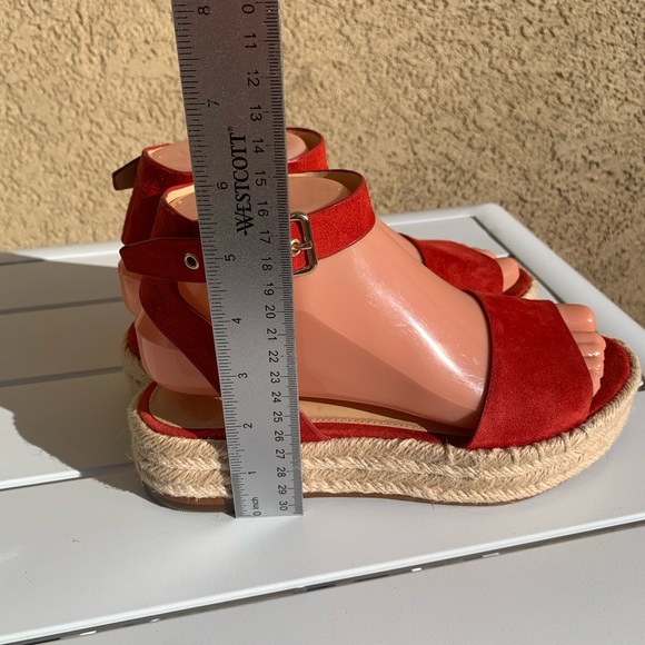 Vince Camuto red suede sandals espadrilles size 6M - Picture 8 of 14